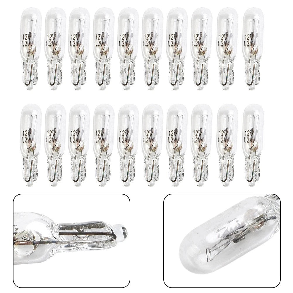 20pc T5 286 12V 1.2W Dashboard Light Bulb Kit for Car