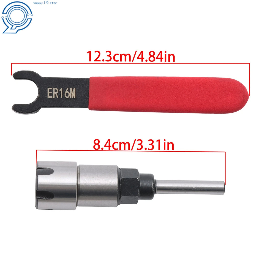 Router Bit Converter for ER16 Collet Chuck (1/4 to 1/8)