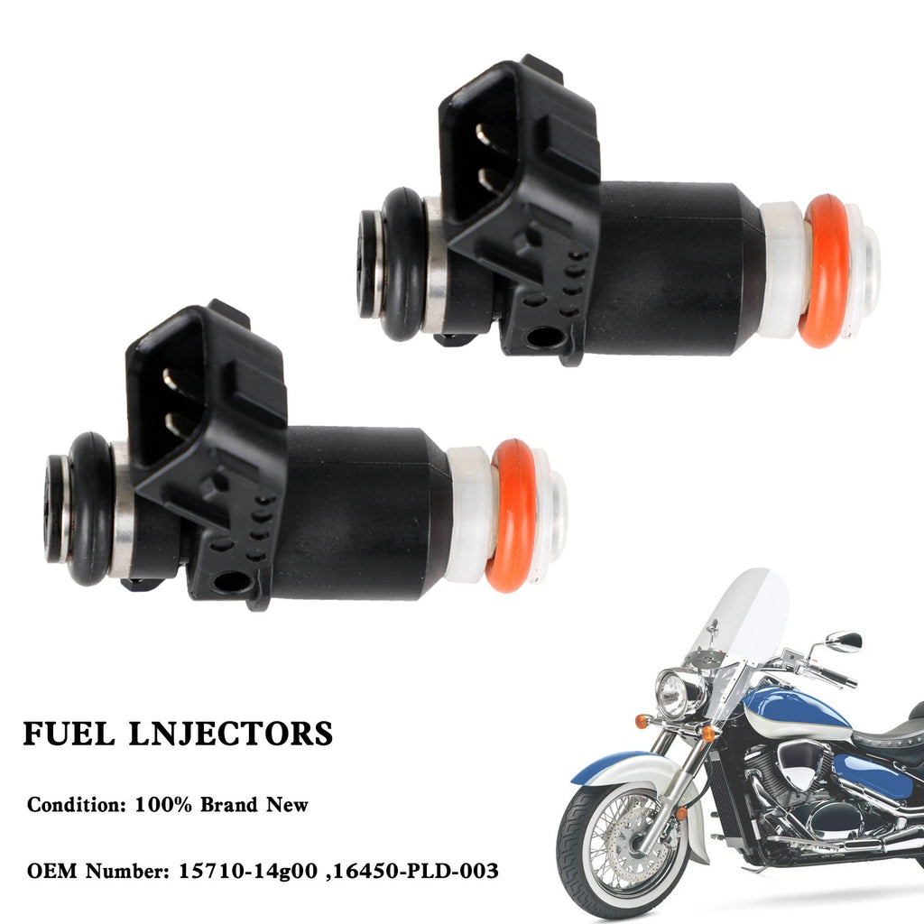2X Fuel Injectors for Suzuki Boulevard M50/C50 (2005–2023) 16450-PLD-003, 15710-14G00