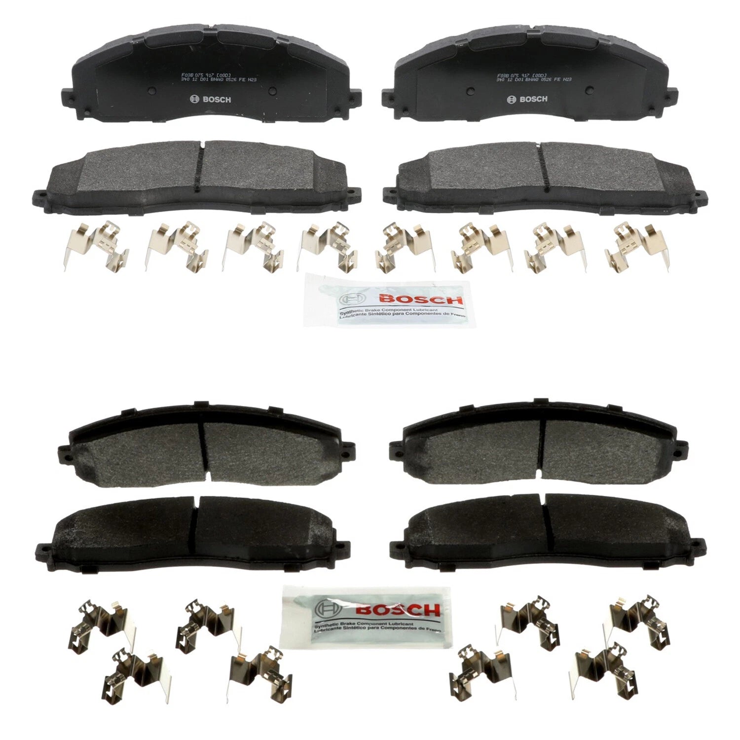 Bosch Quietcast Disc Brake Pad Kit for Ford F-250 Super Duty (2005–2022)