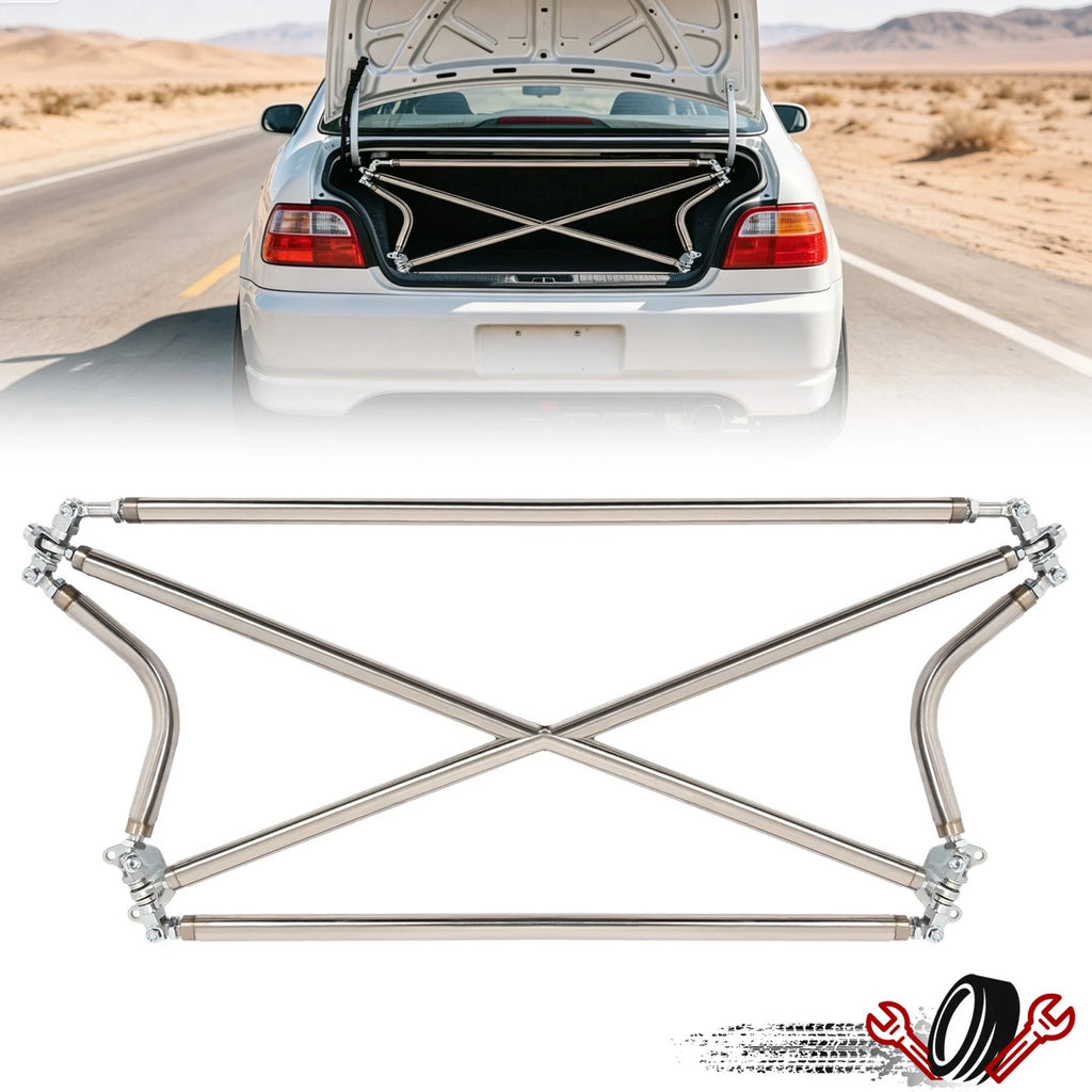 Rear Racing Strut Cross Bar for Honda Civic EK9 (1992–2000) Stainless Steel