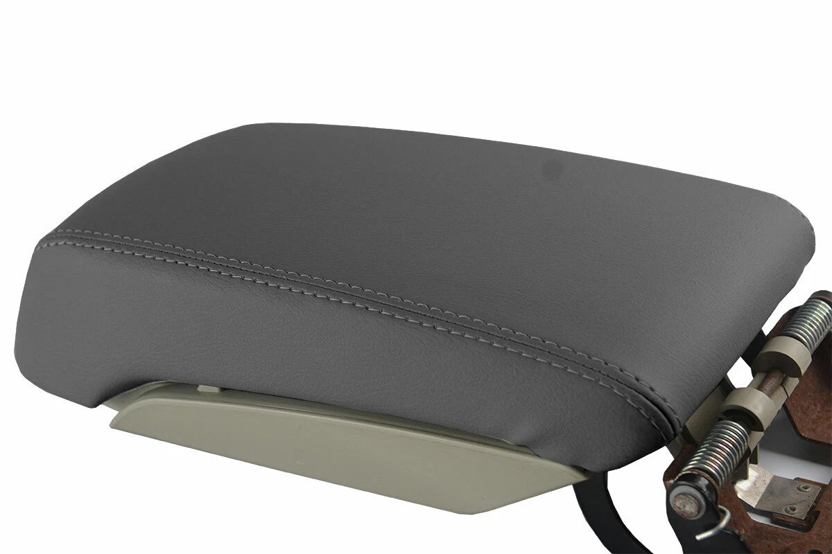 Console Lid Pull Over Cover Leather for Subaru Legacy (2010–2014) Gray