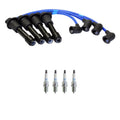 NGK 7mm Wire Set 4 Spark Plug Kit for Mazda Miata (1990–1997)