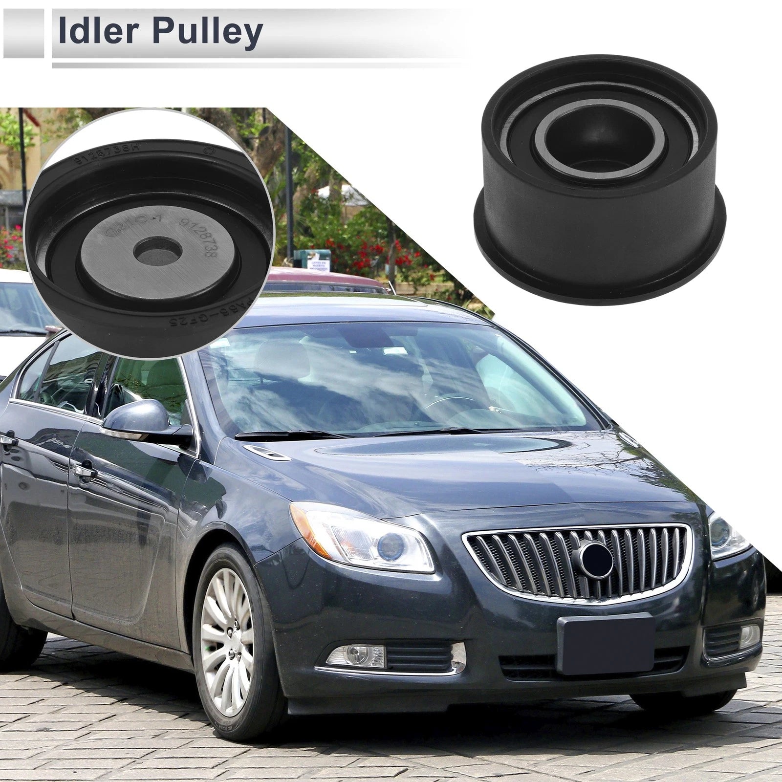Drive Belt Idler Pulley for Buick Regal 2.0L (No. 9128738, 1 pcs)