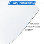 Right Driver Side Heated Mirror Glass for Ford Transit Custom (2013–2023)