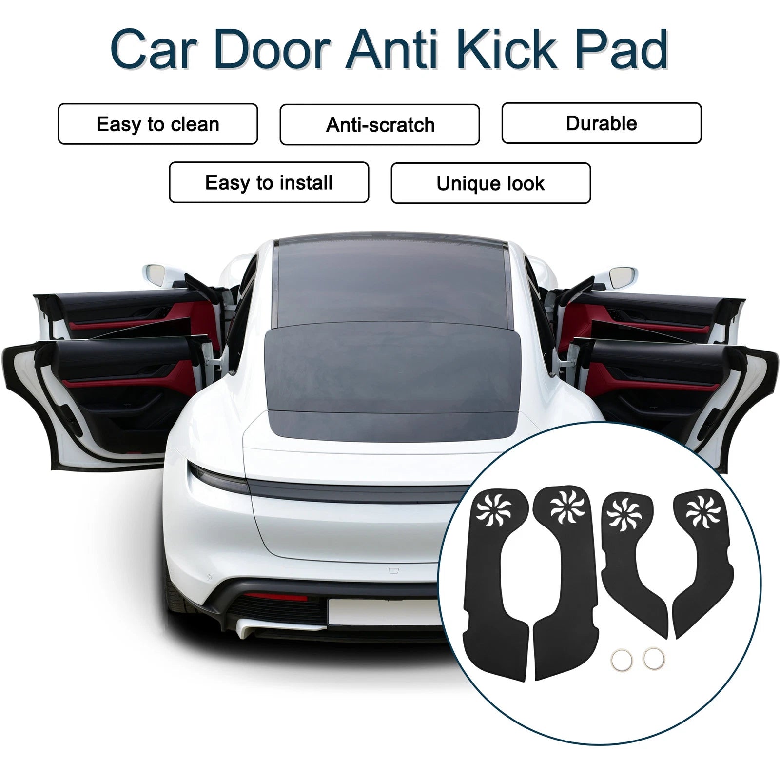 Set of 1 Car Door Anti Kick Pad Sticker Protector for Volkswagen Sagitar (2012–2014)