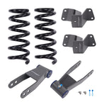 3" Front & 3-4" Rear Drop Kit for Chevy Silverado GMC Sierra C1500 (1988–1998)