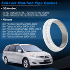Exhaust Pipe Flange Gasket for Toyota Tacoma Sienna Highlander (No. 17451-0D020)