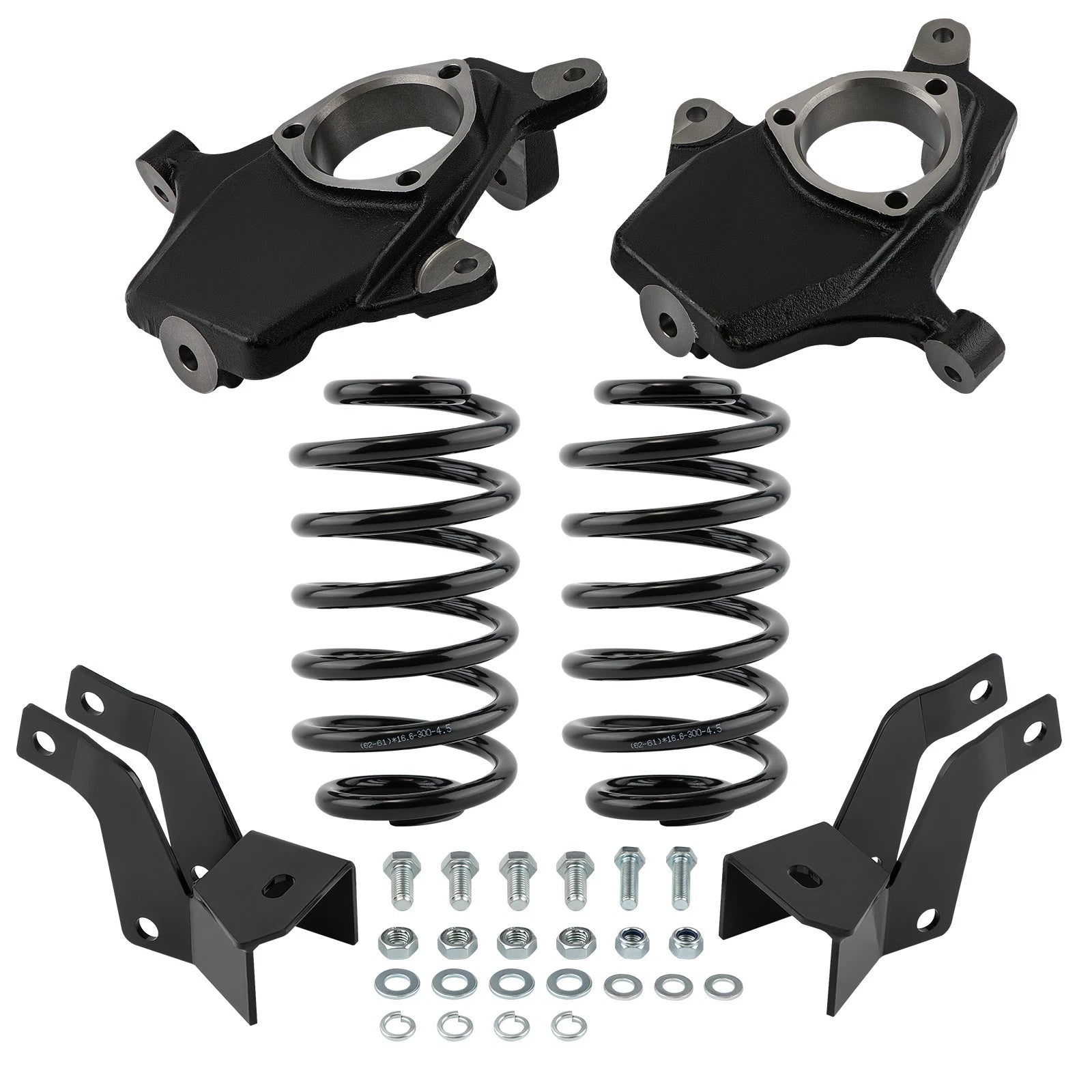 2" Front 4" Rear Drop Spindle Lowering Kit for Chevy Suburban (2007–2014)