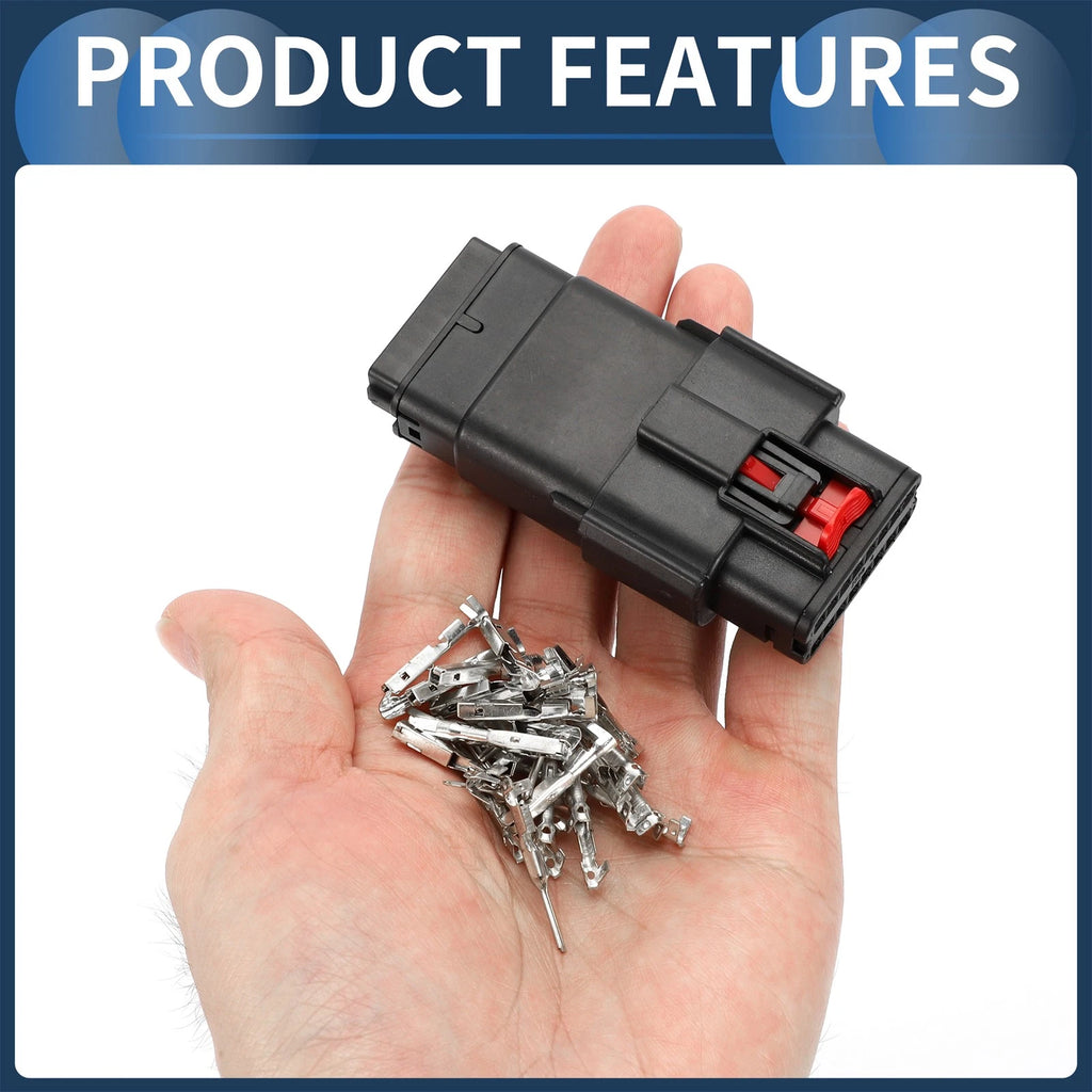 16 Pin Headlight Waterproof Connector Plug for Ford Mondeo 