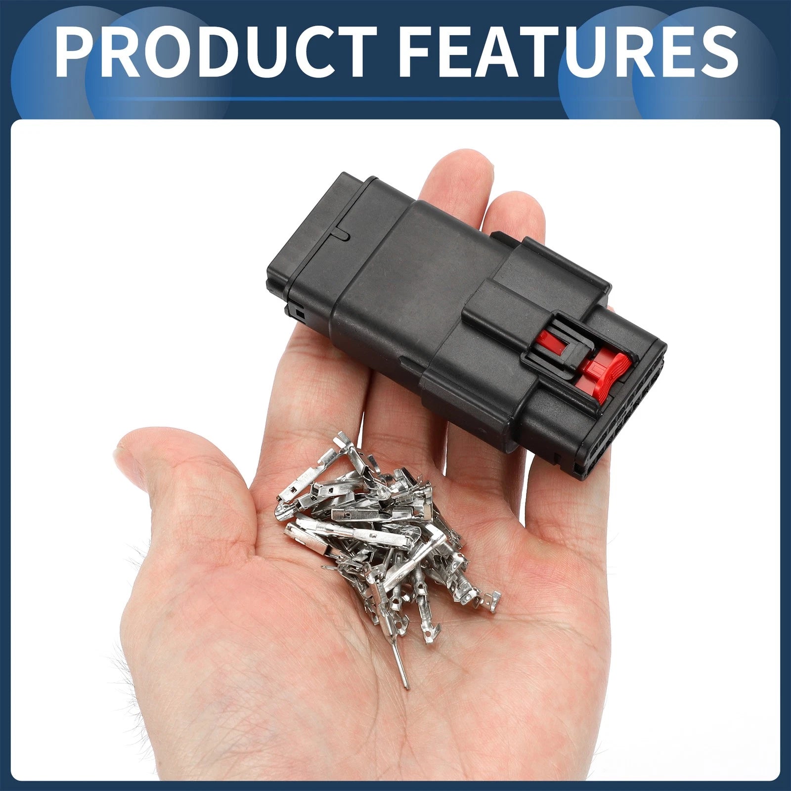 16 Pin Headlight Waterproof Connector Plug for Ford Mondeo 