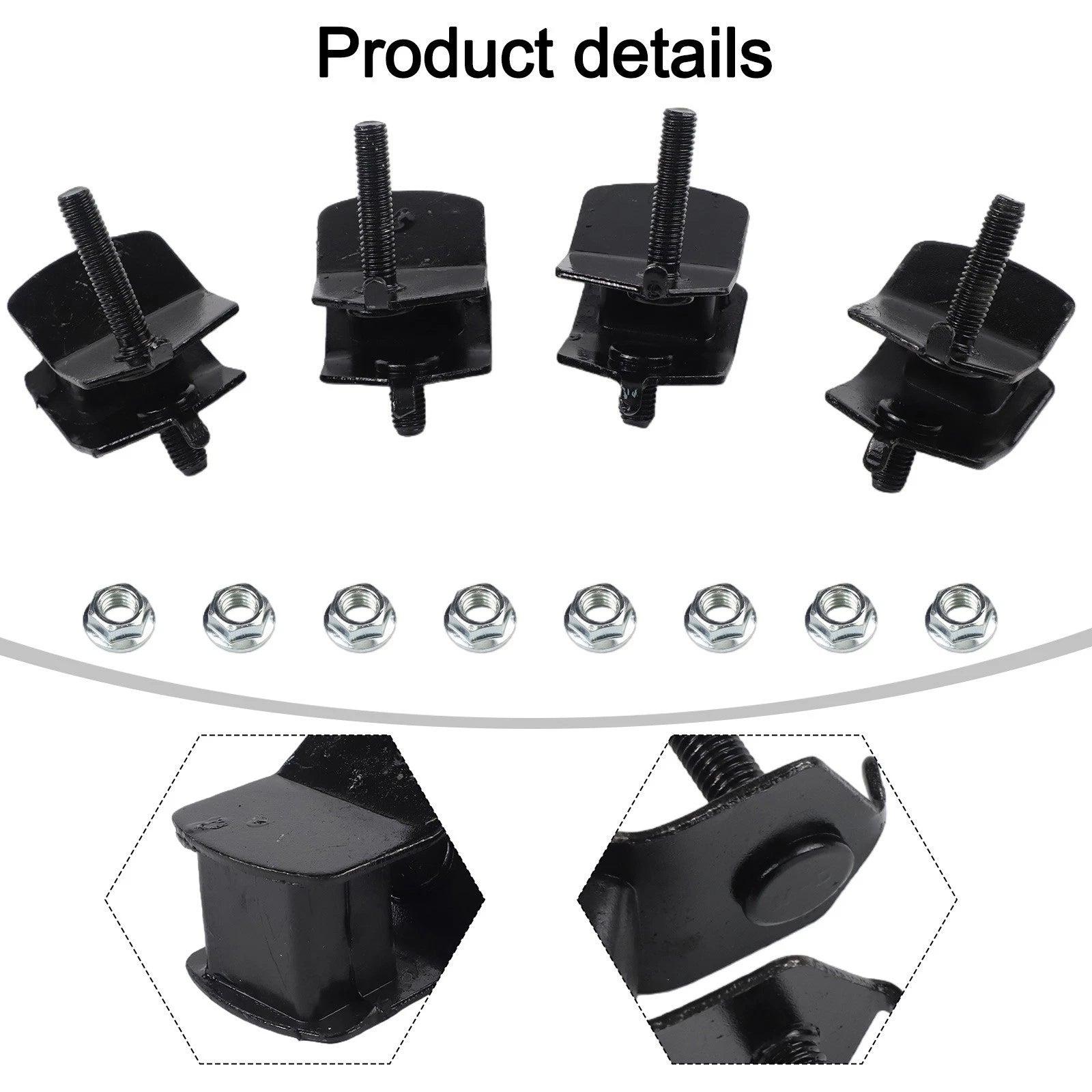 Rubber Bracket Set for Honda Generator (Anti-Vibration, Noise Reduction)