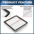 Set of 2 Engine Air Filters No.16546AA090 for Subaru Outback 2.5L (2005–2009)