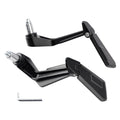 Handle Bar End Lever Protector with Folding Mirrors for Motorcycle (Universal)