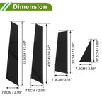 8 Pcs Pillar Window Trim for Nissan Murano (2015–2023) Black