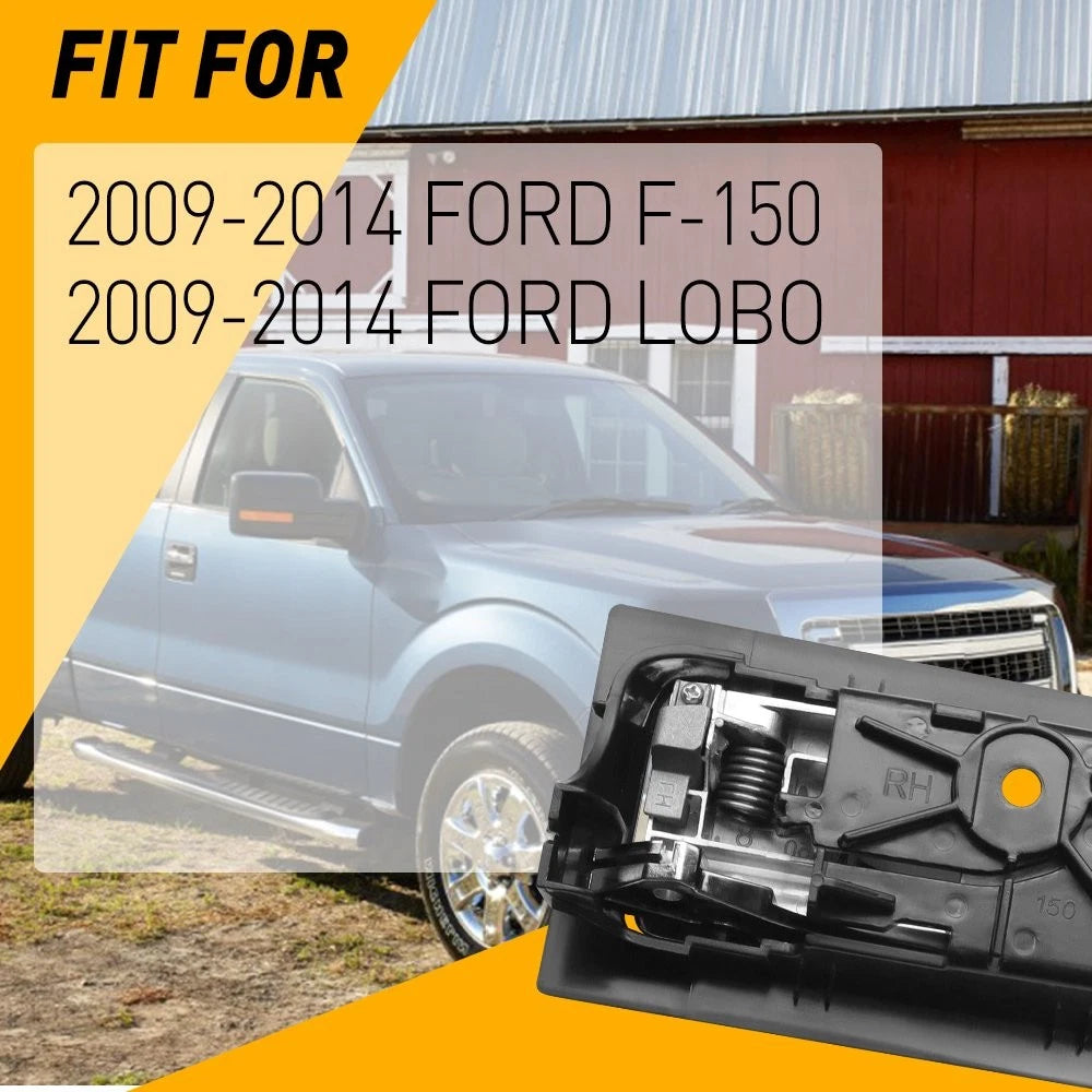 Set of 4 Door Handles for Ford Lobo (2009–2014) - Black