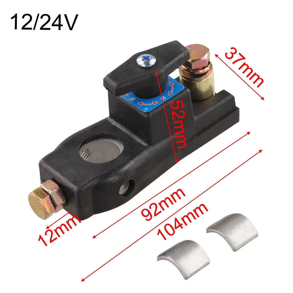 Power Cutoff Switch 12V 24V for Vehicles (Copper, Plastic Build)