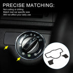Headlight Switch Cover Stickers for Mercedes-Benz A B C E G Class CLA (Type-B)