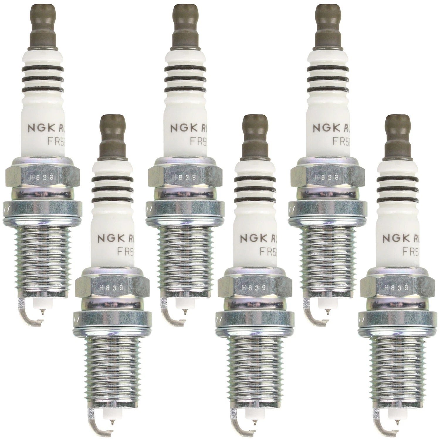 Set of 6 NGK Ruthenium HX Spark Plugs for Hyundai Isuzu Kia Lexus Toyota VW