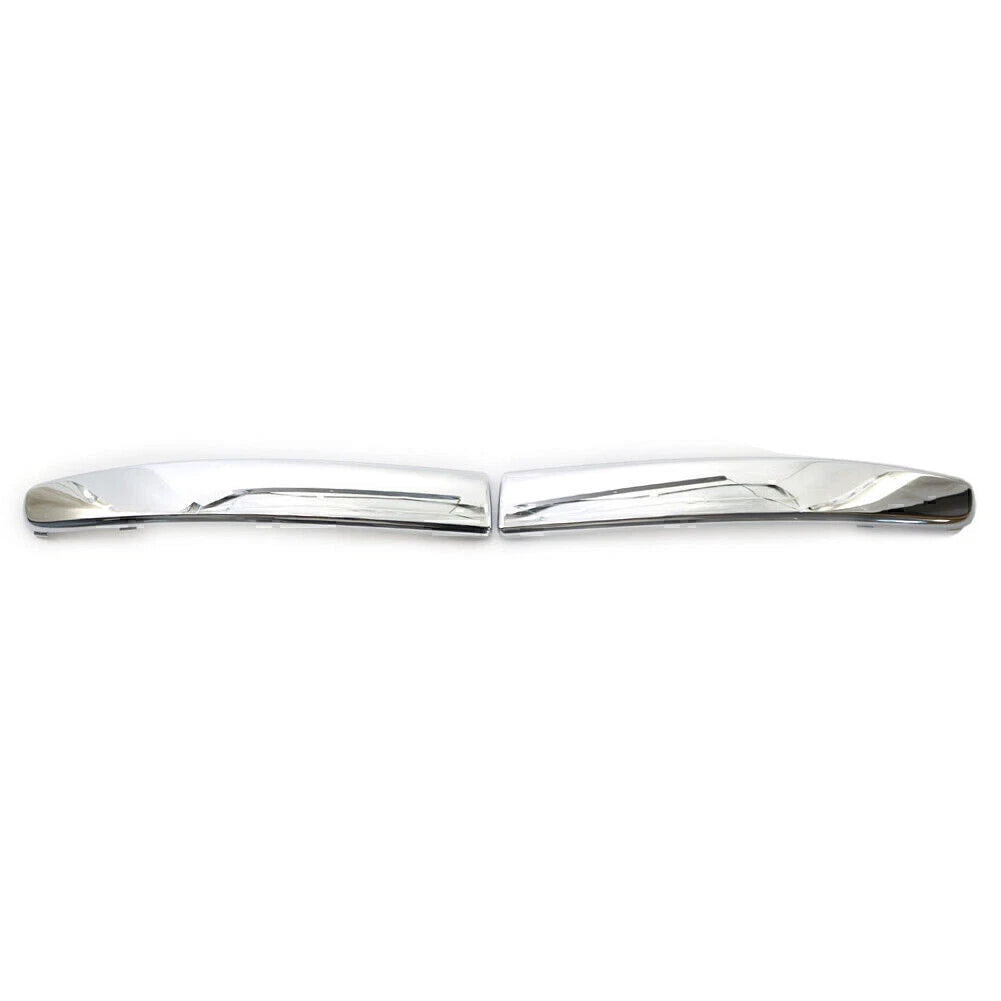 1 Pair Silver Front Bumper Molding Trim for Fiat 500 (2007–2015)