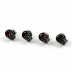 4X Black Skull License Plate Frame Screw Bolt T9 for Universal Motorcycle