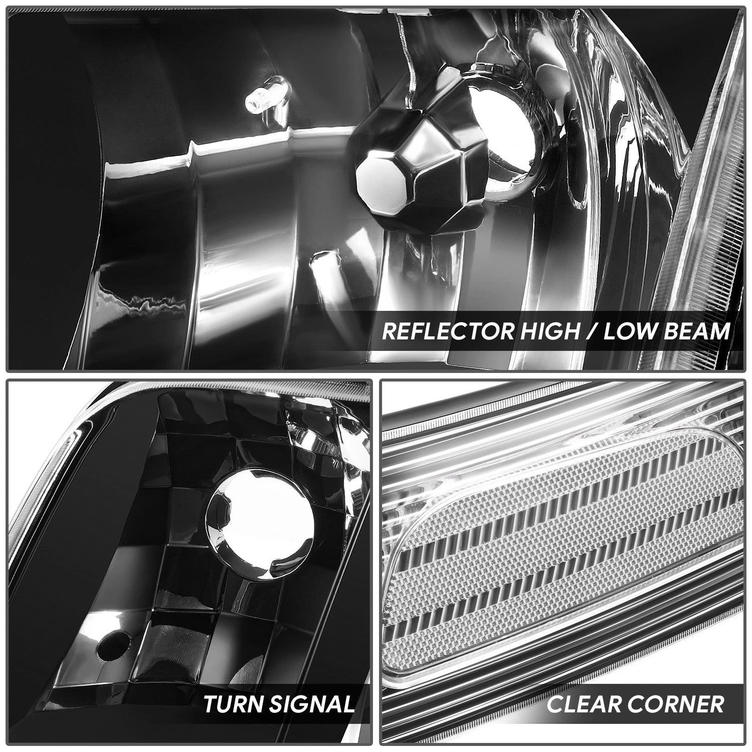 Clear Corner Signal Lamps for Ford Crown Victoria (1998–2011)
