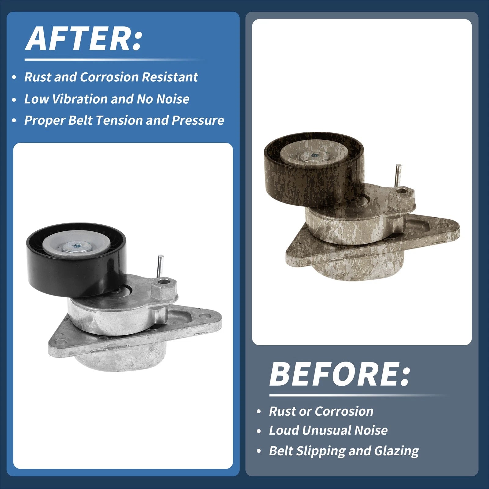 Belt Tensioner for Mercedes-Benz S-Class (1999–2013) No.1372000270 Metal
