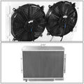 3-Row Racing Radiator + Fan Shroud for Jeep Willys CJ5/CJ6/CJ7 (1972–1986)