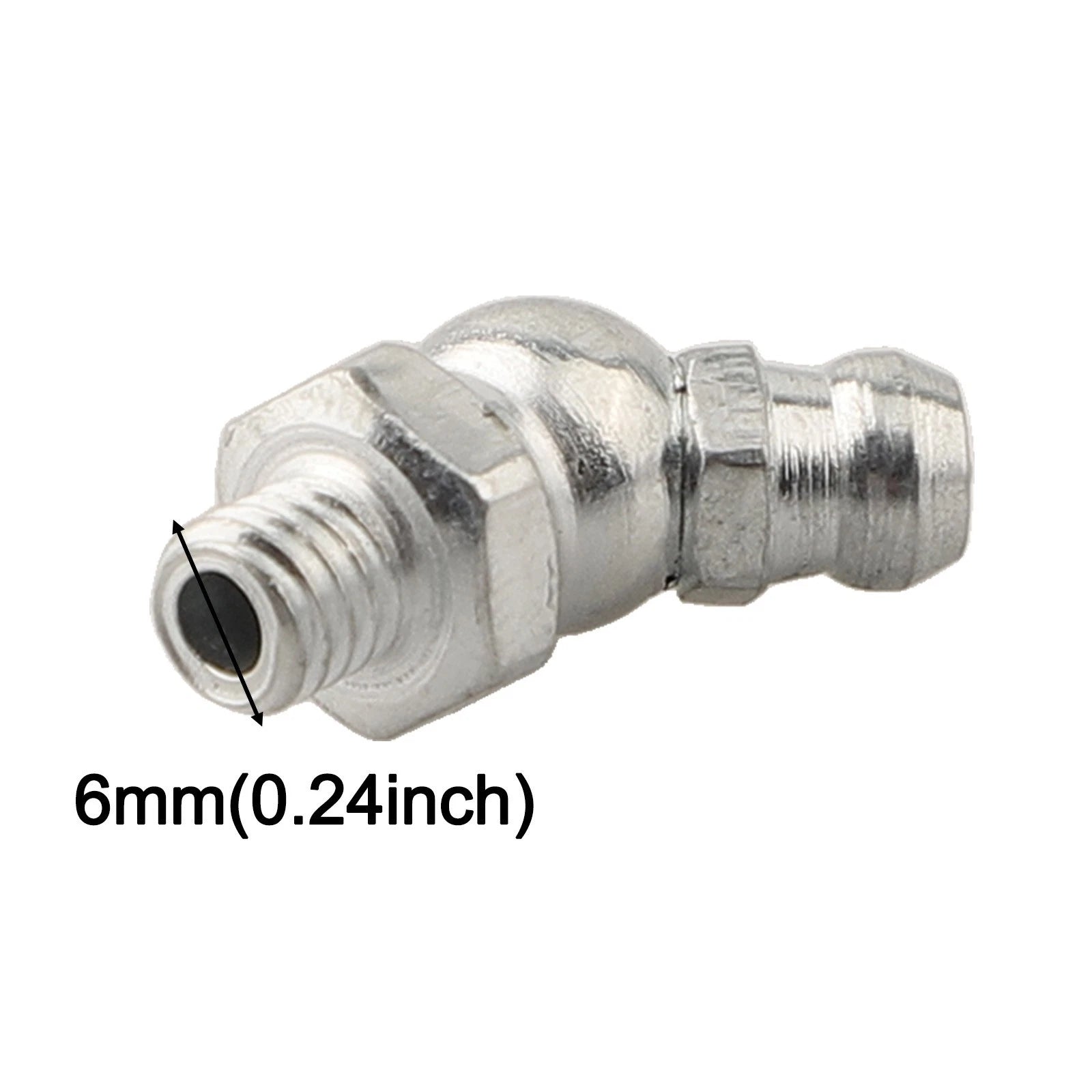 Set of 4 M6 x 1mm Galvanized Grease Nipple Fittings