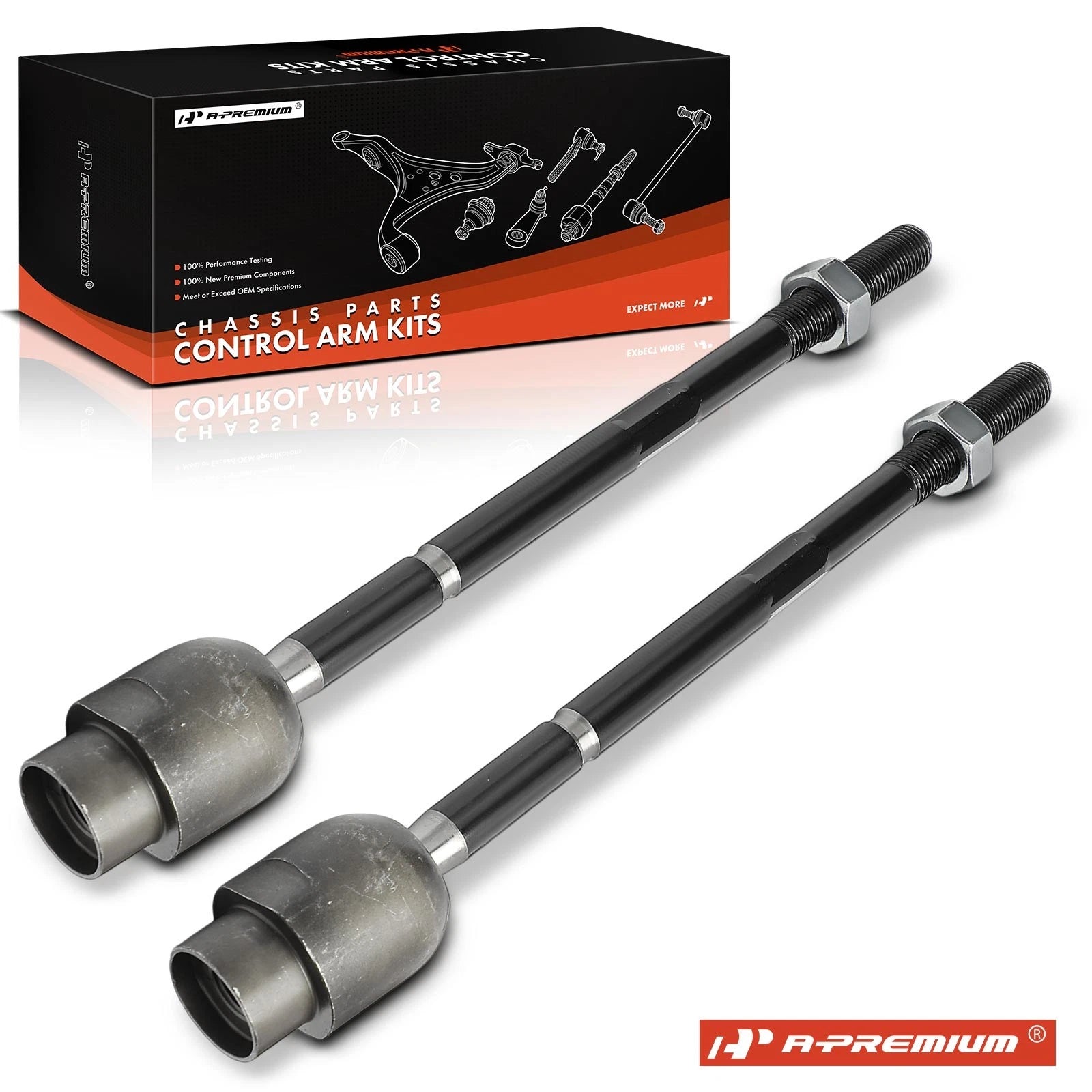 2X Front Inner Tie Rod Ends for Chevrolet Malibu Pontiac G6 (2004â2012)