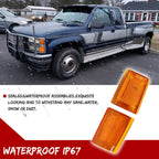 Set of 4 Amber Front Side Marker Lights for Chevy C/K 1500 (1988–1993)