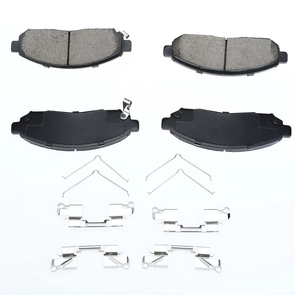 Set of 4 Front Ceramic Brake Pads for Nissan Frontier Pathfinder (2005–2019)