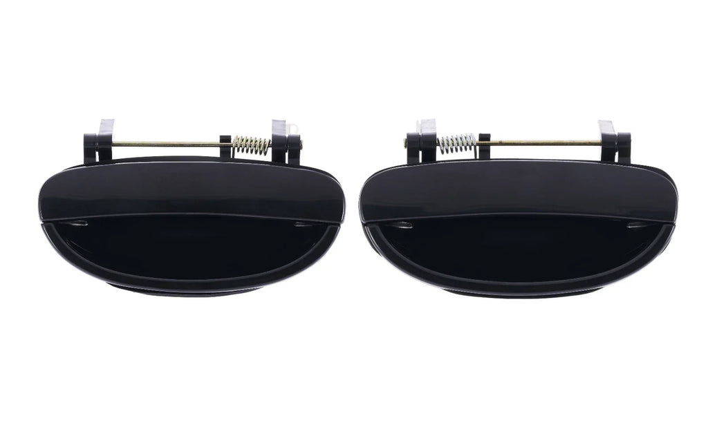 2 x Rear LH+RH Smooth Black Outer Door Handle for Daewoo Nubira J100/J150 (1997–2003)
