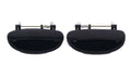 2 x Rear LH+RH Smooth Black Outer Door Handle for Daewoo Nubira J100/J150 (1997–2003)