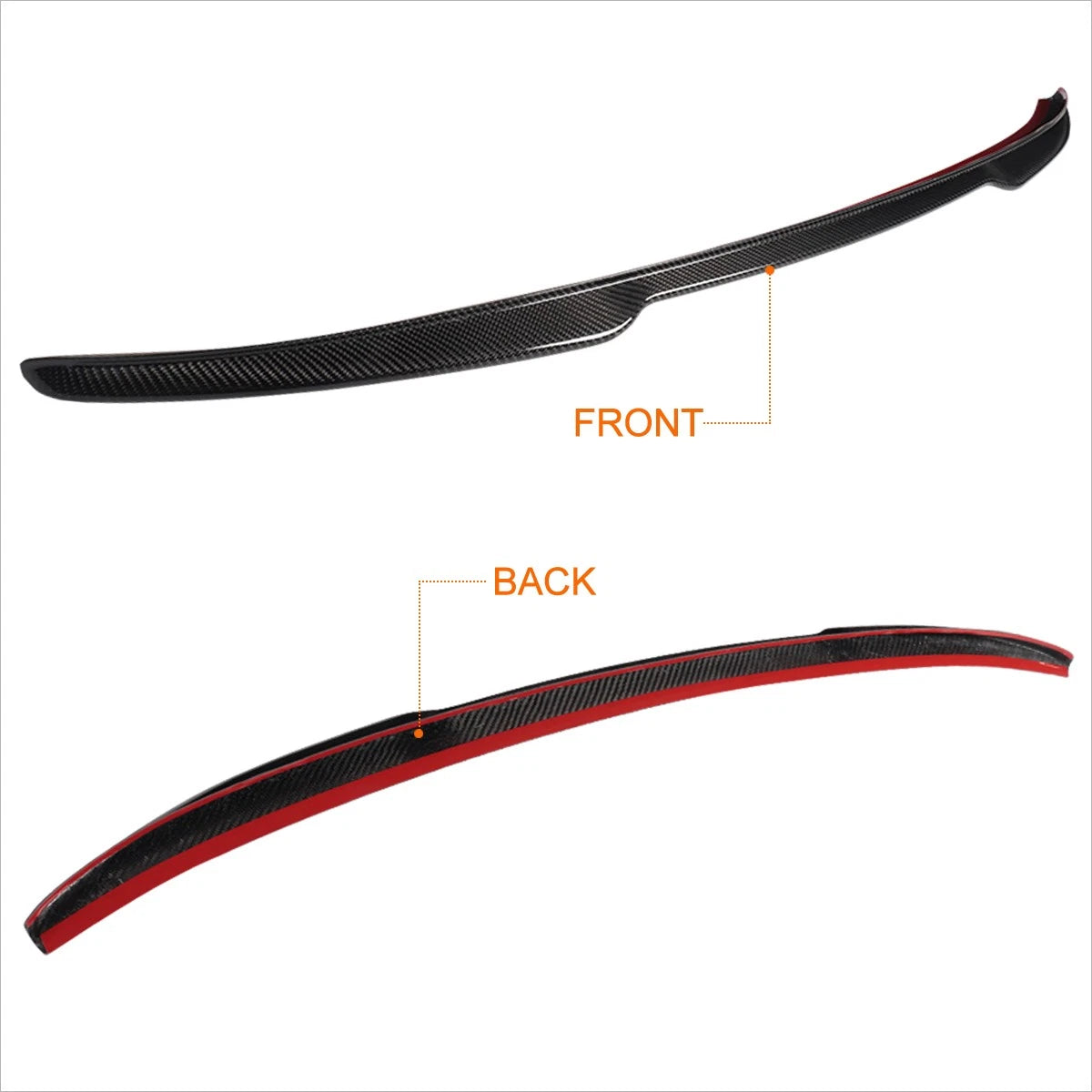 Carbon Fiber V-Style Duck Bill Spoiler for BMW X4 G02 (2018–2021)