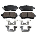 Front Rotors & Akebono ProACT Brake Pads Kit for Ford Fiesta (2011–2019)