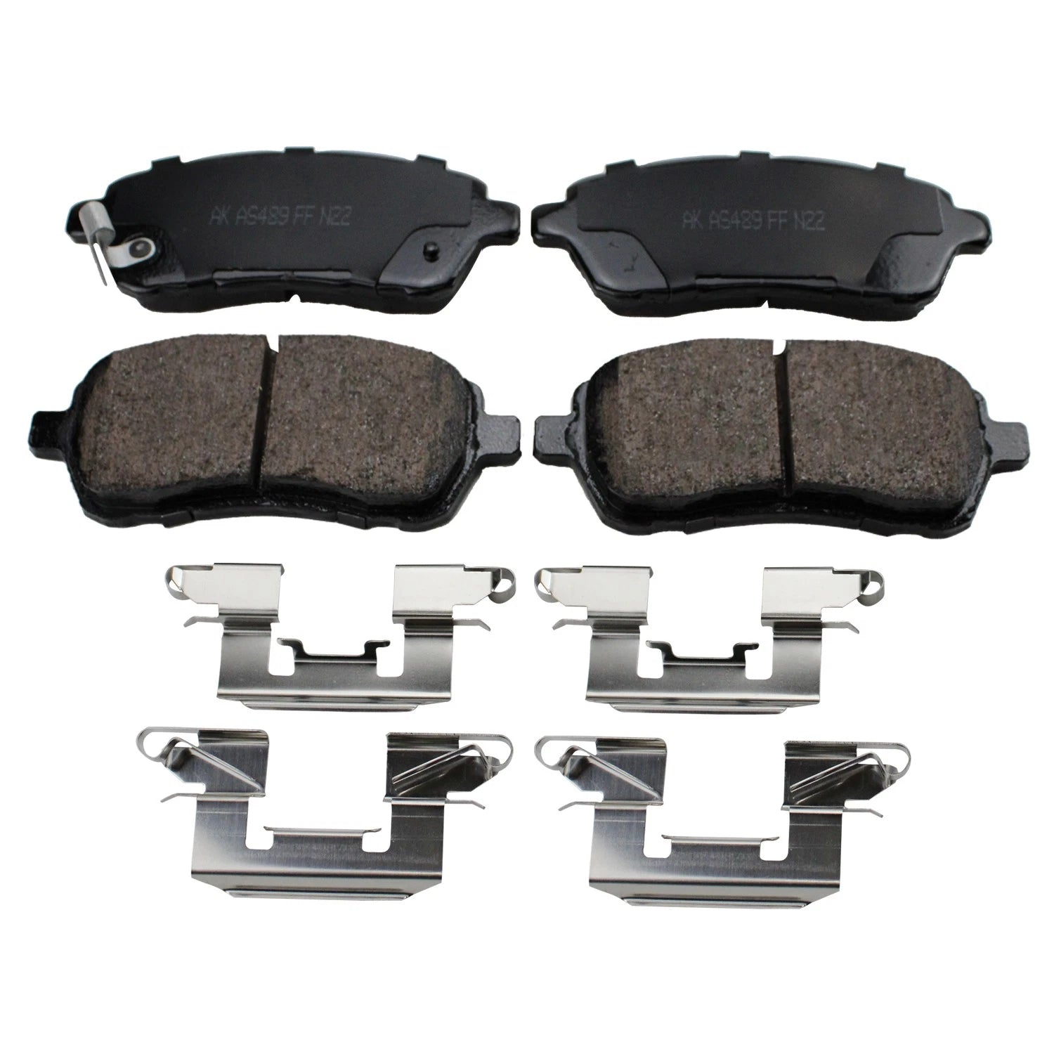 Front Rotors & Akebono ProACT Brake Pads Kit for Ford Fiesta (2011–2019)
