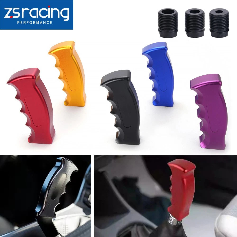 Aluminum Slotted Pistol Grip Shift Knob for Manual MT Gear Stick