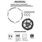 21" 19" Rim Stripes Wheel Stickers for Kawasaki KX 250F (2004-2021) Green