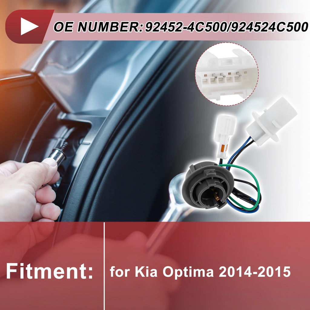 1 Pc Backup Reverse Light Socket Wiring for Kia Optima (2014–2015) No. 92452-4C500