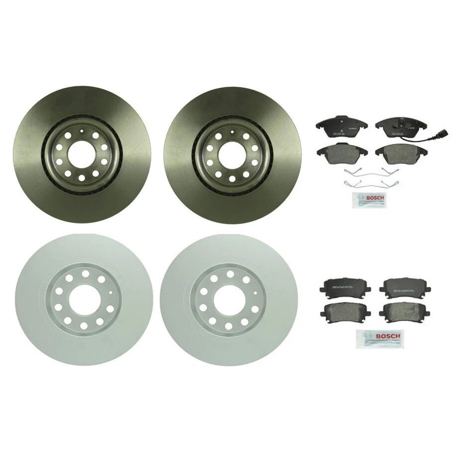 Brake Kit Disc Rotors & Metallic Pads for Audi VW (312mm & 271.8mm)