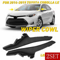 Set of 2 Front Wiper Side Cowl Extension Covers for Toyota Corolla (2014–2019)