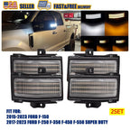 2X Dynamic LED Side Mirror Light for Ford Super Duty F250 F350 F450 F550 (2017–2023)