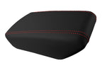 Leather Console Lid Armrest Cover for Nissan Maxima (2016–2021) Red Stitch