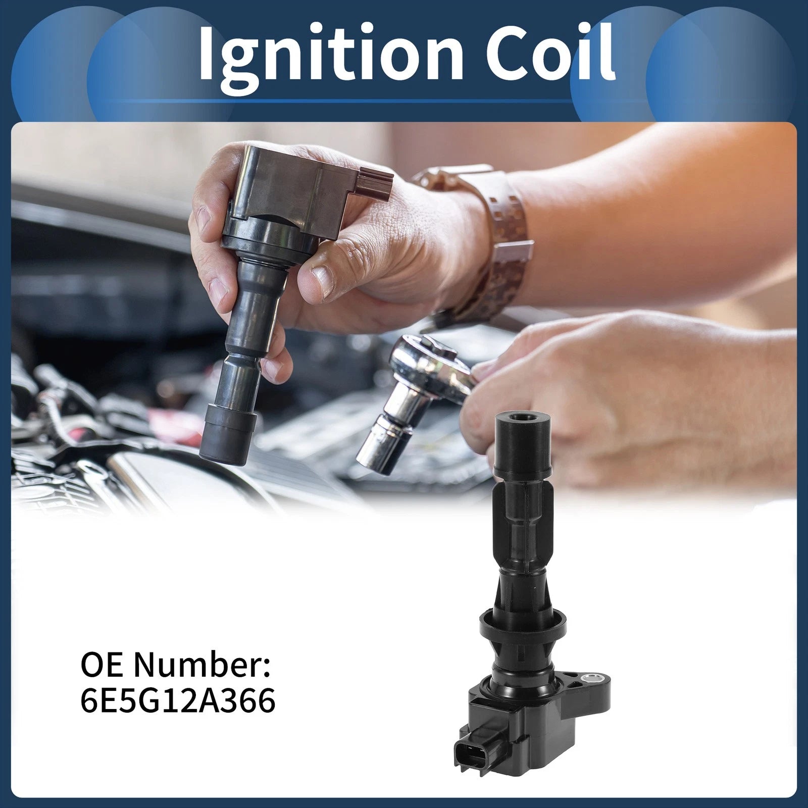 Ignition Coil Pack No.6E5G12A366 for Ford Fusion (2006–2009)