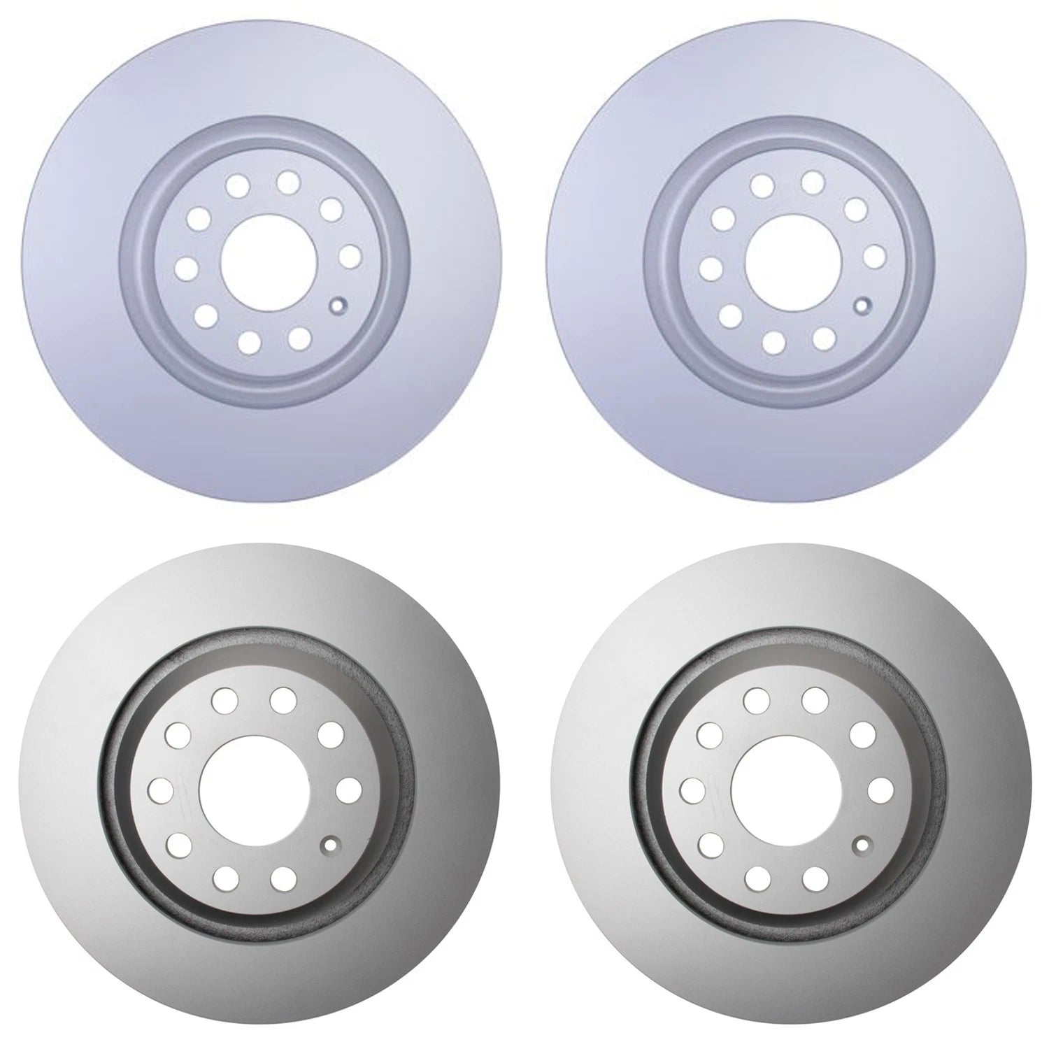 Hella Brake Rotors Kit 340mm Front 310mm Rear for A3 Quattro CC Golf R GTI Q3 S3