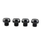 4 x Mirror Hole Blanking Plugs M10 Screws Caps Black for Universal Motorcycle