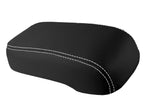Leather Console Lid Armrest Cover for Hummer H3 (2005–2010) White Stitch