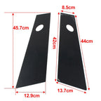 Bright Black Door Window Pillar Post Trims for Tesla Model 3 (2017-2022)