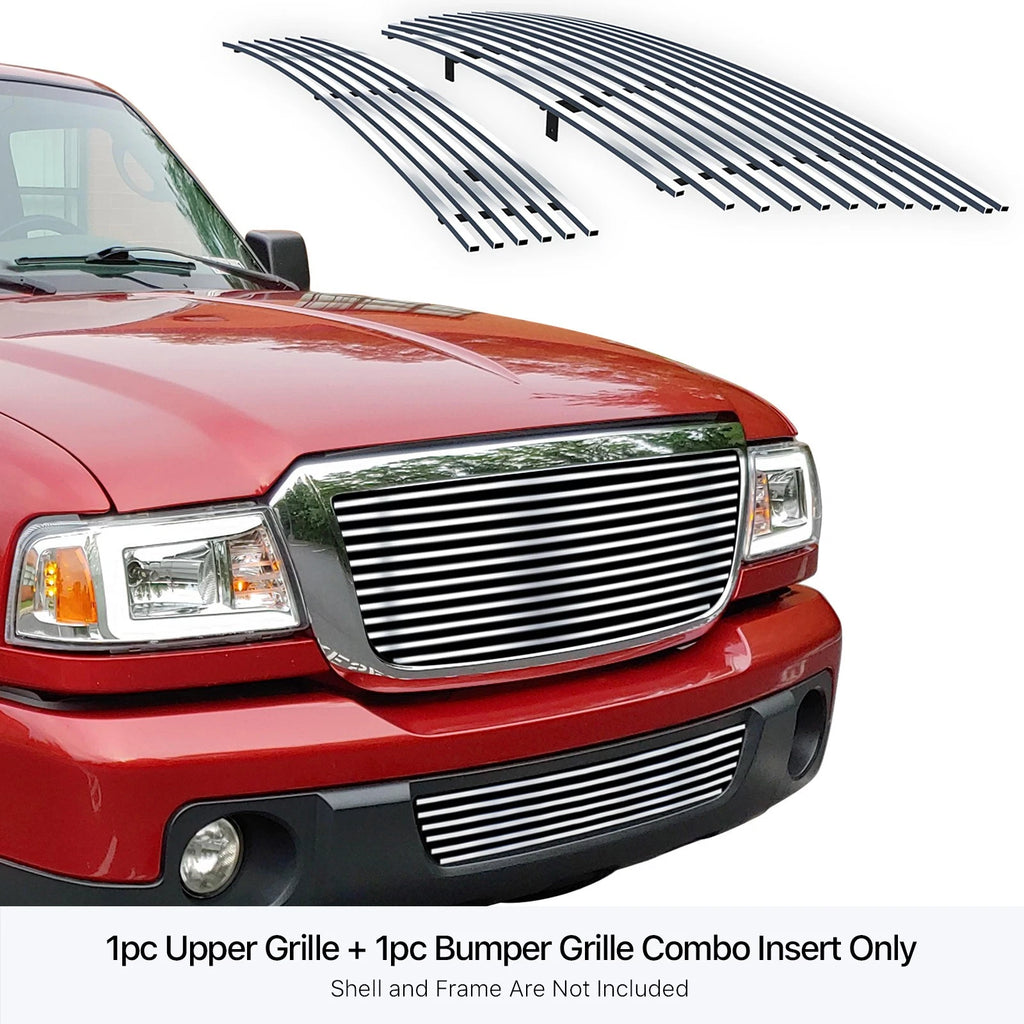 Stainless Steel Chrome Grille Insert for Ford Ranger (2006-2012)